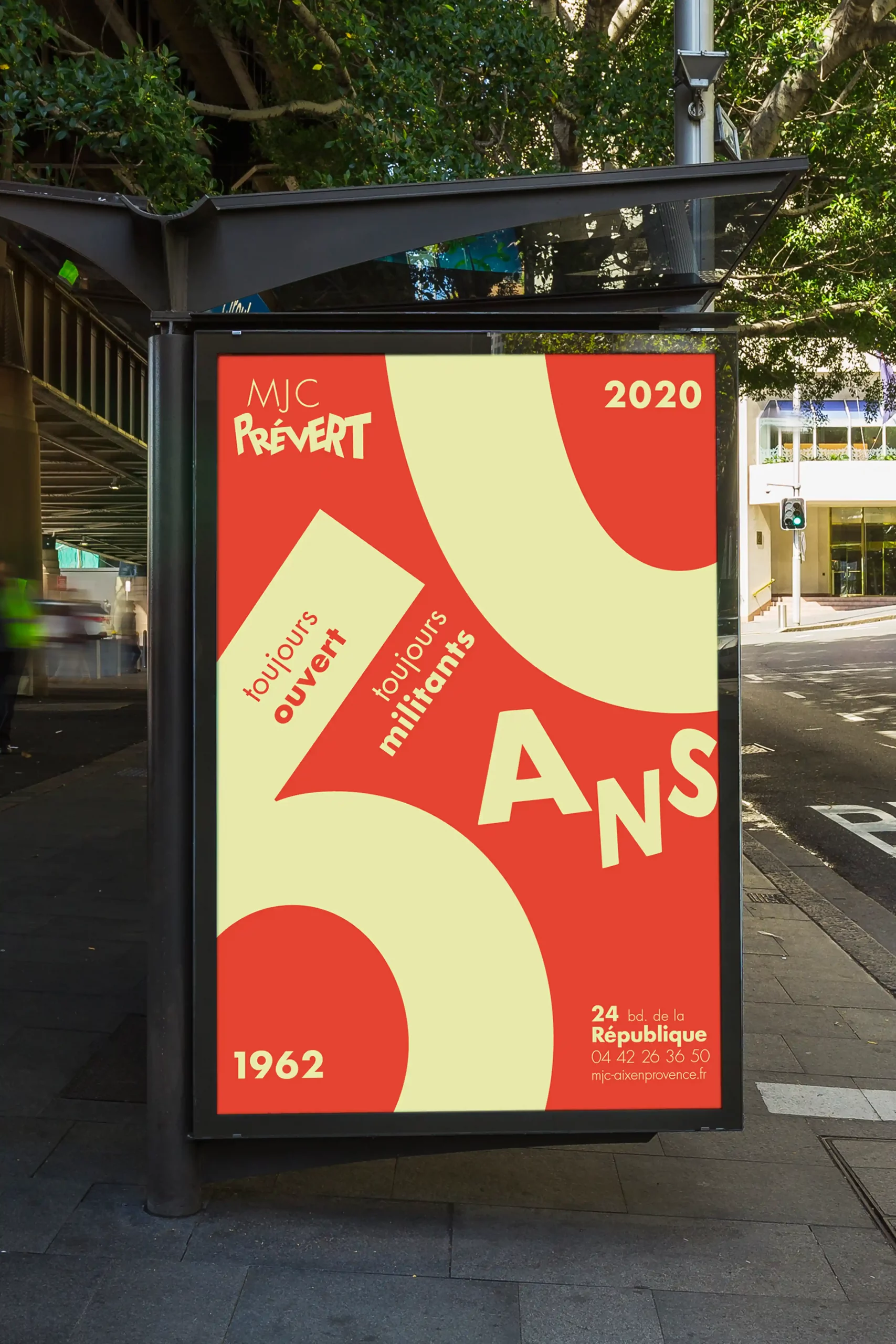 MJC 60 ans affiche mockup